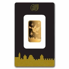 10 gram Gold Bar - Holy Land Mint Dove of Peace (In Assay) 5757.41 per troy oz
