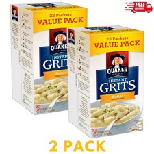 New Quaker, Instant Grits Value Pack, Butter, 0.99 oz, 22 Packets Pack of 2 