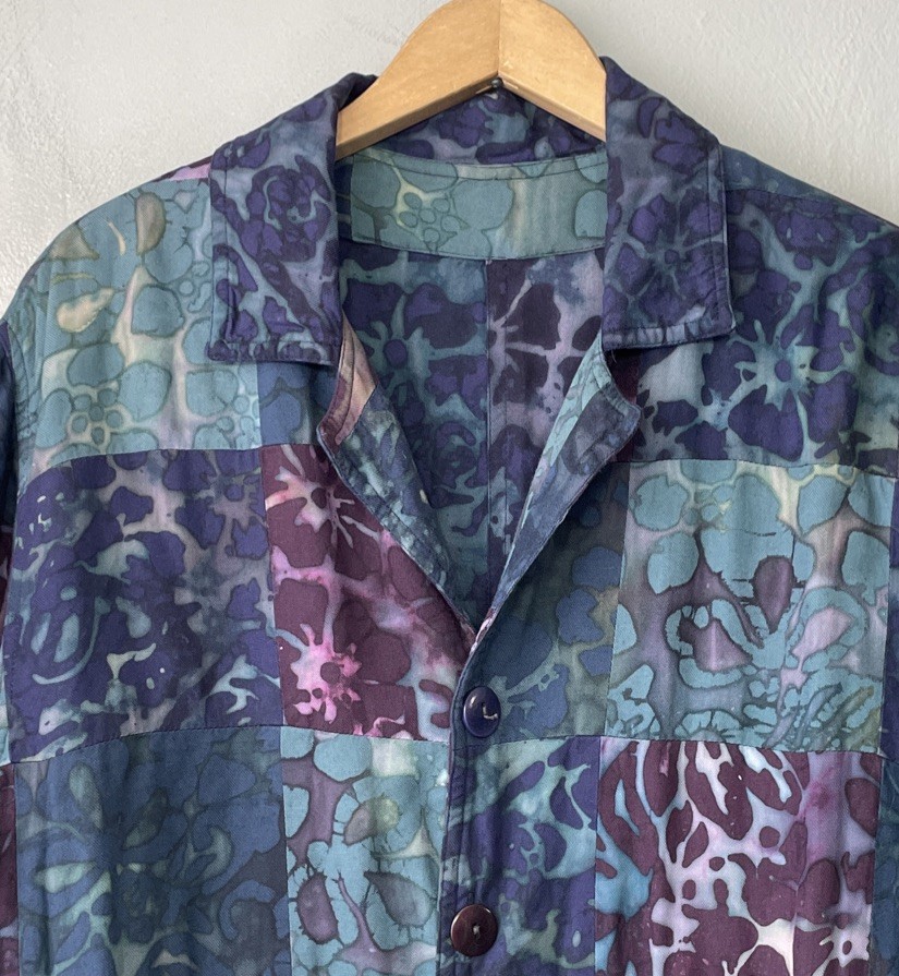 Winter Sun Reversible Jacket Size Medium Patchwor… - image 2