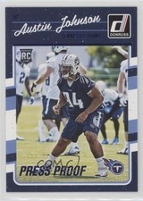 2016 Donruss Rookies Press Proof Blue Austin Johnson #305 2i7