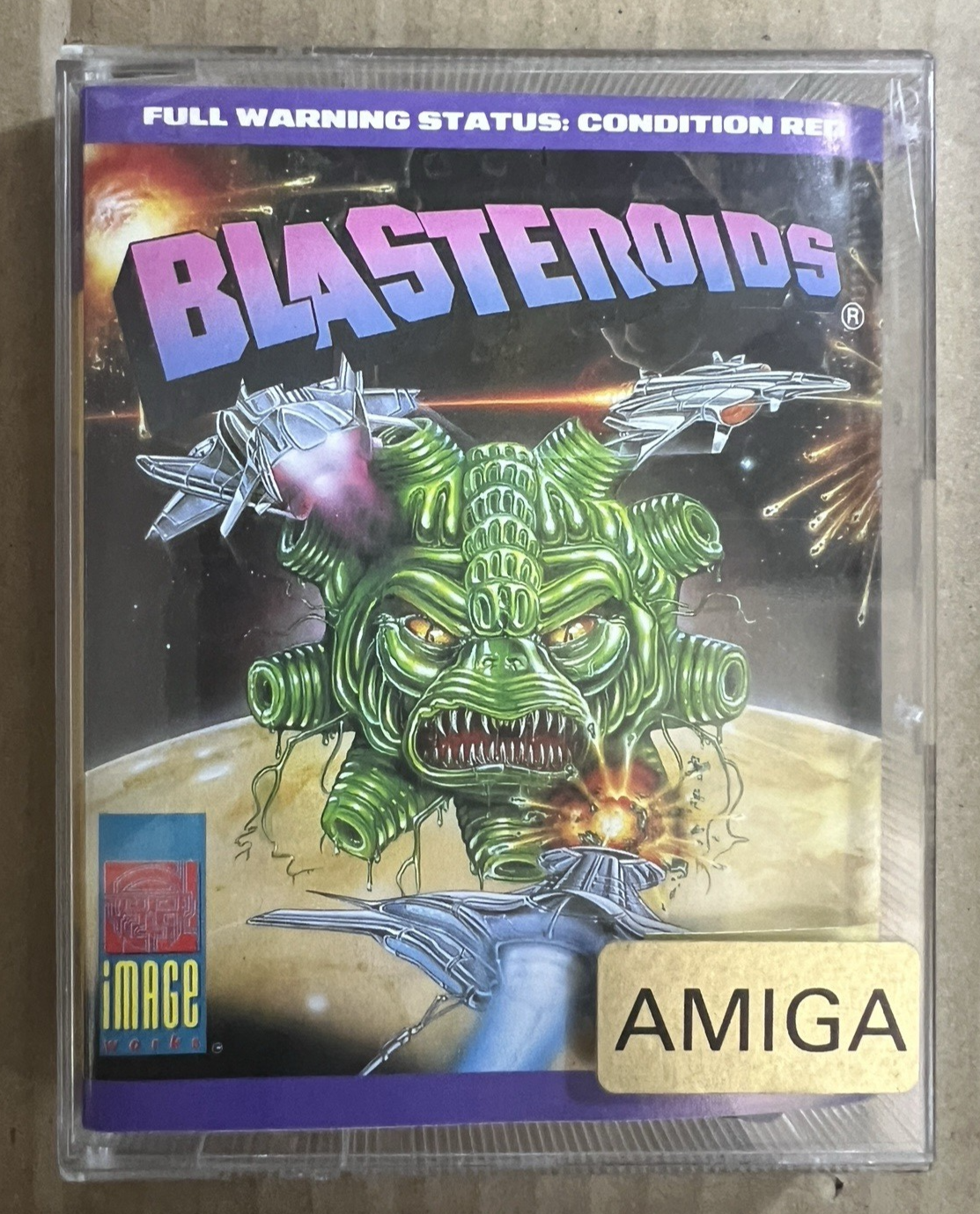 Blasteroids Game - Image Works 1988 - Commodore Amiga Disk - Free Postage