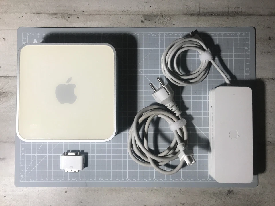 Apple Mac mini A1103 M9687LL/B PowerPC G4 1.42GHz RAM 1Go SSD NEUF 128Go - Photo 2/4