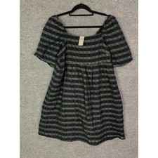 NEW $148 By Anthropologie Small Marla Flounced Puff Sleeve Mini Babydoll Dress