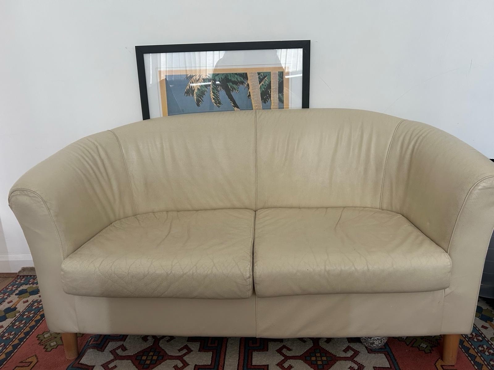   Two  Seater Leather Sofa