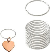10 StüCk SchlüSselringe Edelstahl, SchlüSselring Groß & Standard SchlüSselring,