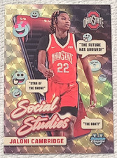 Marketplace image: 2024 25 bowman chrome jaloni cambridge social studies superfractor 1/1