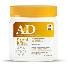 A D Original Diaper Rash Ointment Prevents  Treats Diaper Rash, Moisturizing...