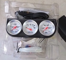 Equus 1-12 Gauge Set 8000 Series Water Temp Volt Oil Pressure 8100 New