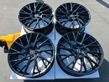 4 New 19 Black Rims 19x8 Wheels 5x114.3 Fits Lexus Gs200t Gs300 Gs300h Gs350