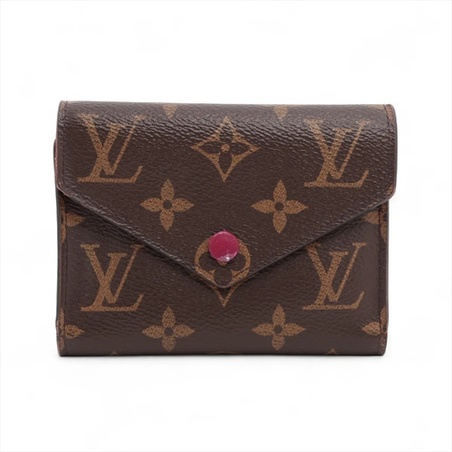 Louis Vuitton Monogram Portefeuille Victorine M41938 Fuschia Compact Wallet