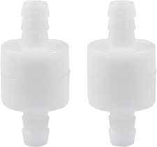 516 One Way Inline Check Valve 2 Pcs Non Return Ozone Resistance Pvdf Plastic