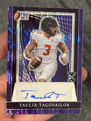 2024 Leaf Pro Set #6/6 Purple Pulsar Taulia Tagovailoa Auto