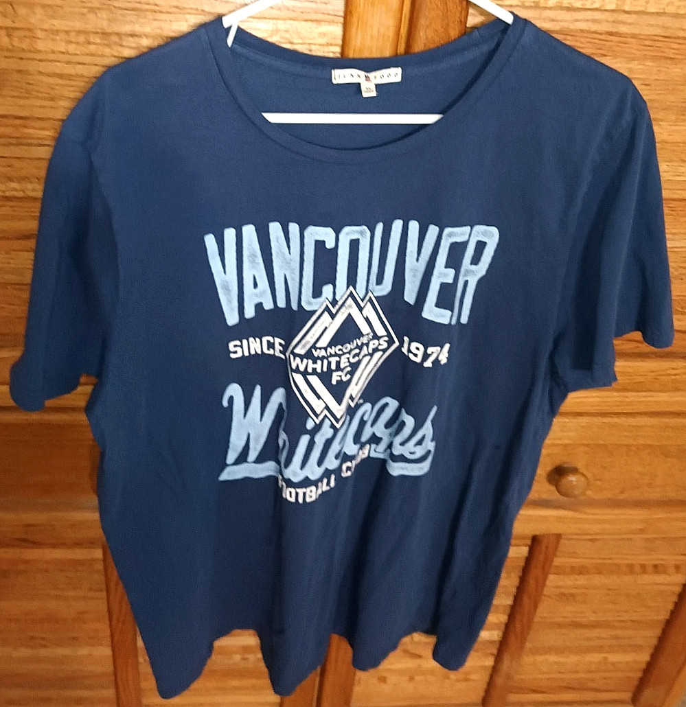 Junk Food Vancouver Whitecaps Mens XL T-Shirt Tee Shirt MLS Soccer Football Blue