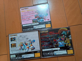 Megaman Rockman X3 X4 8 Sega Saturn SS Capcom Play Staion Japan Lot 3 Set