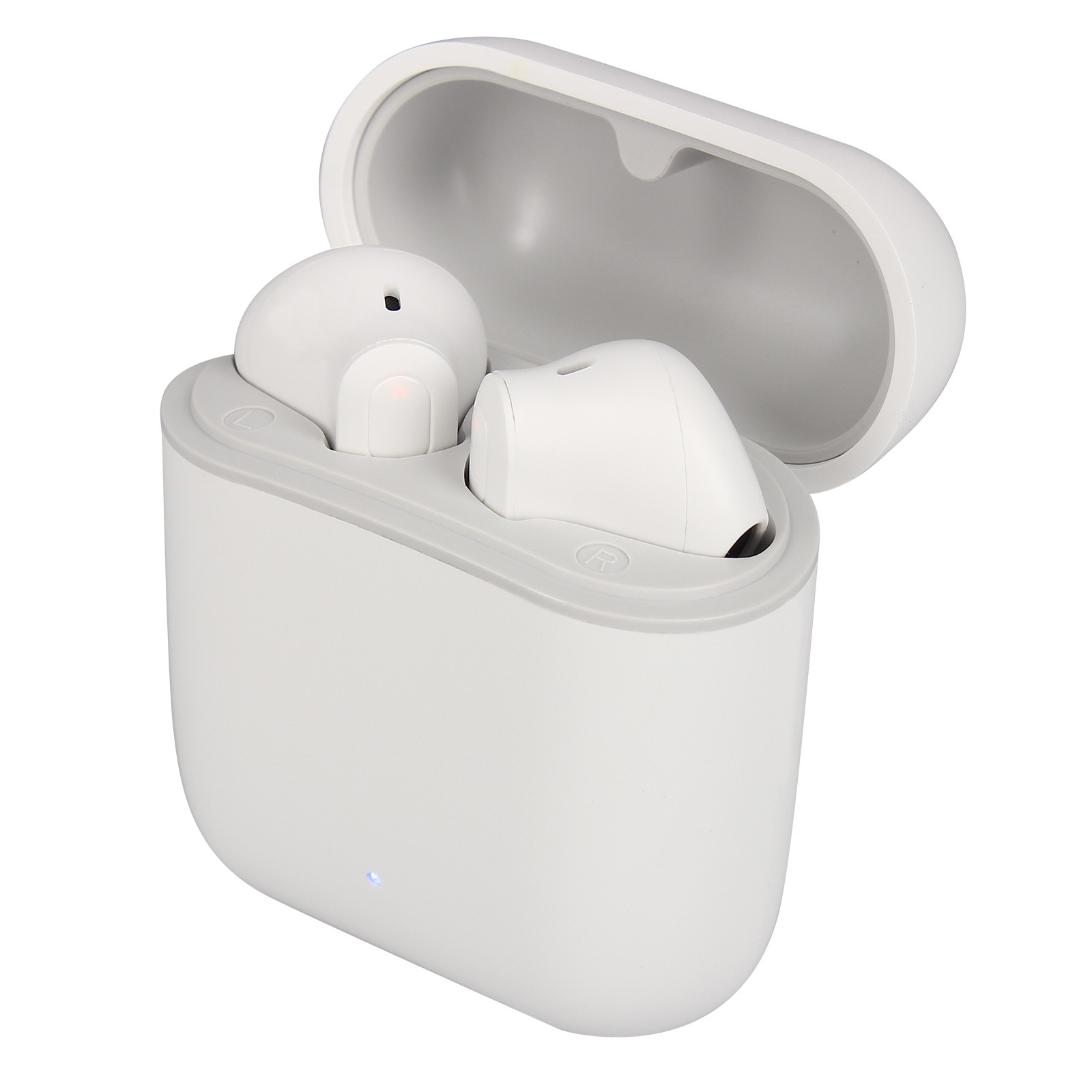 Écouteurs Bluetooth Akashi blanc pour en finir avec les fils grâce au boîtier de charge 20h