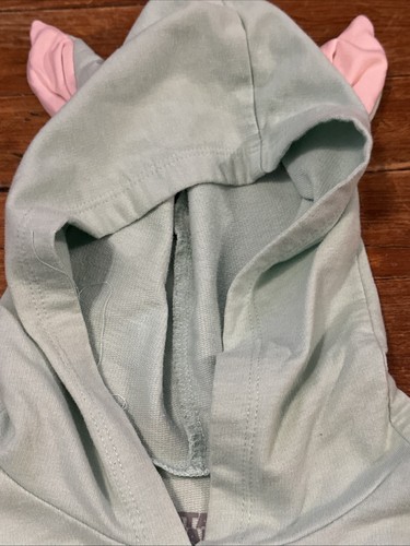 BABY YODA COSPLAY HOODIE DRESS w/ TUTU SKIRT: STAR WARS Sz 7/8 - Picture 3 of 5