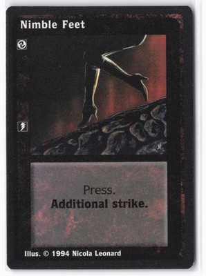 1994 Deckmaster Jyhad Nimble Feet # V:TES Trading Card
