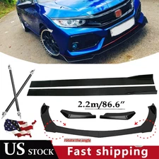 Front Bumper Lip Spoiler Splitter Car Body Rear For Honda Civic Sedan SI