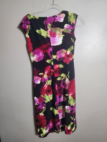 Lauren Ralph Lauren Damen Blumendruck Wickel Midi Kleid Größe 6 - Bild 5 von 5