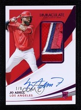 2021 Panini Immaculate Rookie Patch Auto Pink 1/8 Jo Adell #103 Patch Auto x3x