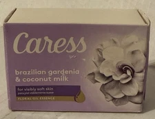 1- CARESS Brazilian Gardenia & Coconut Milk Soap Bar Discontinued 3.15oz