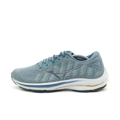 Mizuno Damen Wave Rider 25 Sneaker Blau Mesh Low-Top Dämpfung Laufschuh EU 40