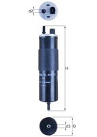 Mahle Kraftstofffilter FüR Volvo V40 Cross Country 14-19 31432250