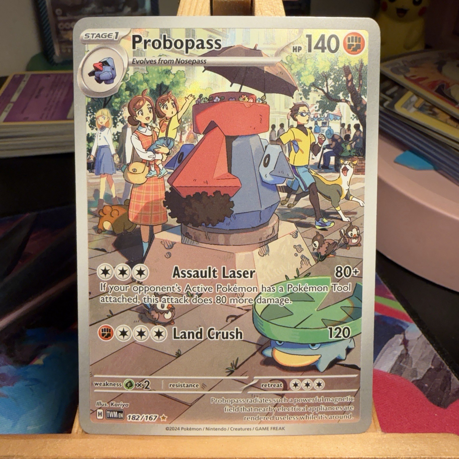 Probopass 182/167 Twilight Masquerade Illustration Rare Holo Pokémon TCG MINT