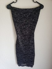 G by Guess Black Dress Size XS 'Fayola Lace Cowl Neck Dress" MSRP $69.99