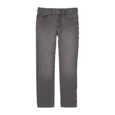 Boys' Cat  Jack Relaxed Straight Fit Adjustable Jeans - Washed Black - 10 Husky