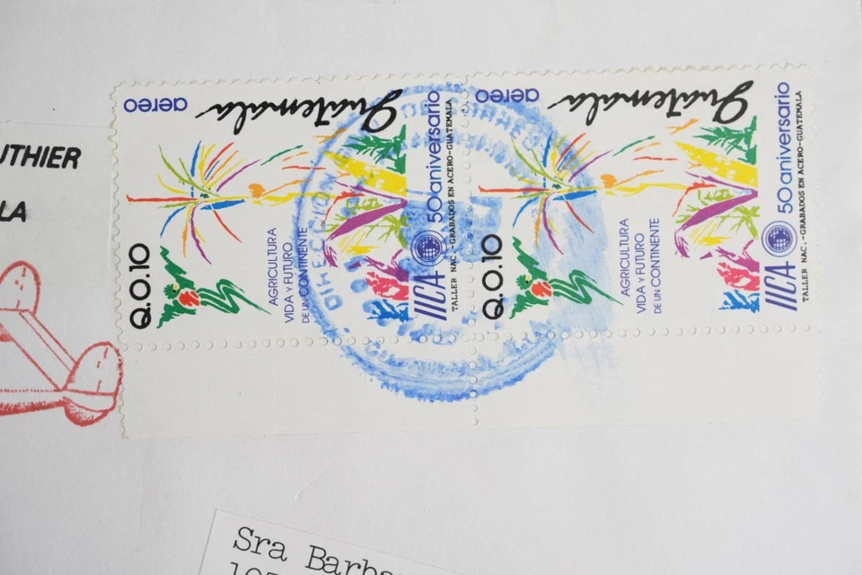 1991 Guatemala US MILGP APO AA 34024 Cover – IICA 50th Anniv Airmail to USA - Image 2 of 4