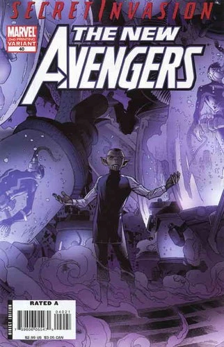 New Avengers #40 (2nd) VF; Marvel | variant - Bendis - w/Bag+Board