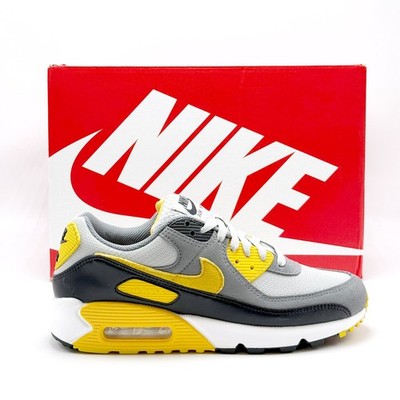 *NEW* Men Nike Air Max 90 GREY FOG / POLLEN / SMOKE GREY / BLACK (DM0029 023)  