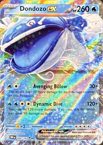 Pokemon Dondozo ex 66 Double Rare - Destined Rivals - NM