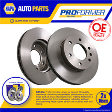 2x Brake Discs Pair Vented fits MERCEDES SPRINTER 906 2.1D Front 06 to 18 300mm