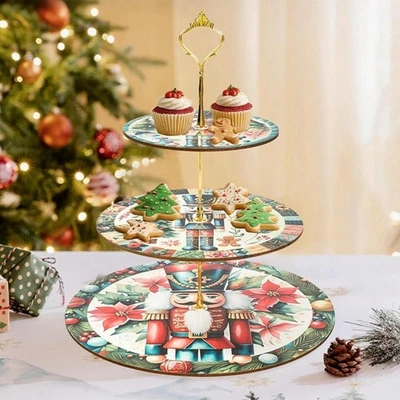 Présentoir à cupcakes de Noël, plateau de service créatif pour la maison - Photo 1/4