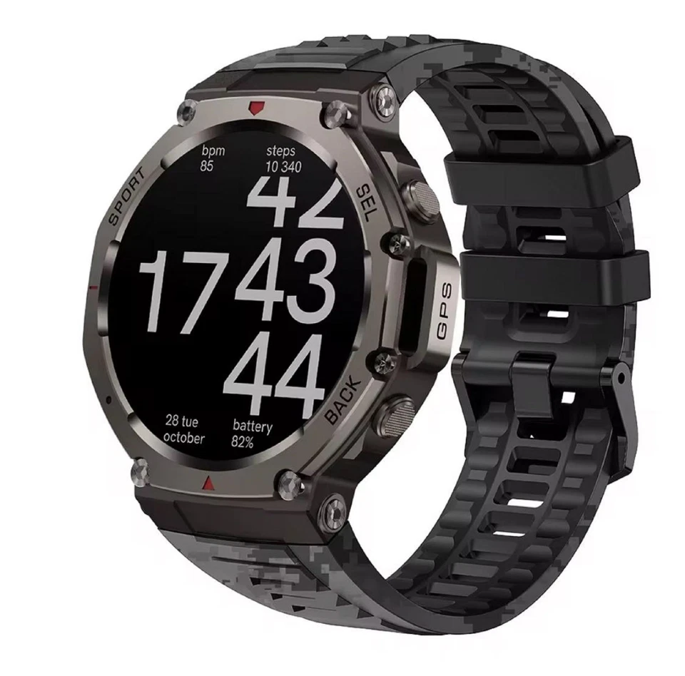 2025 SmartWatch hombre GPS Amoled 1,43" 460*460 ,Batería 500mAh Monitor De Salud - Imagen 2 de 4