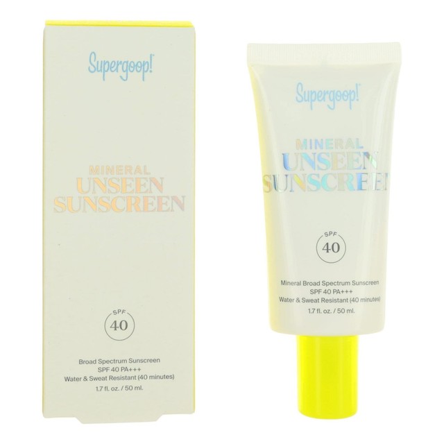 Supergoop Mineral Unseen Sunscreen by Supergoop, 1.7oz Sunscreen SPF40