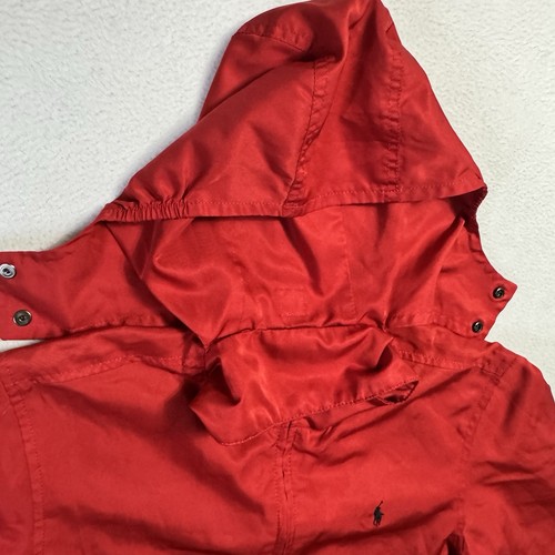 Vintage Polo Ralph Lauren Youth Bomber Jacket Size M 10-12 Red 100% Cotton 🔥 - Picture 7 of 11