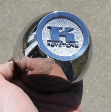 Vintage Metal Keystone Chrome Mag Wheel Center Cap