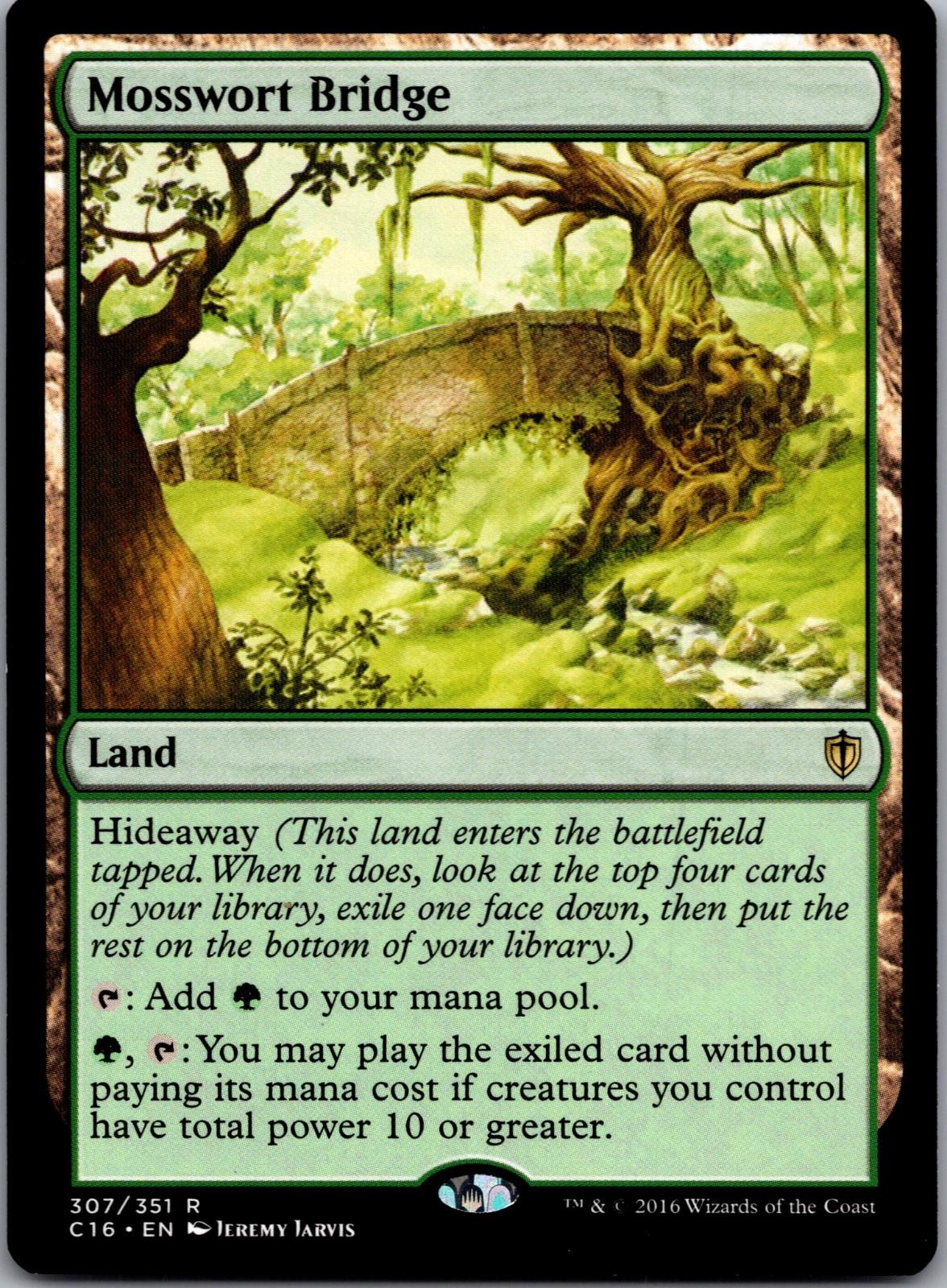 Mosswort Bridge 307 Rare Commander 2016 Magic: The Gathering Lightly Played