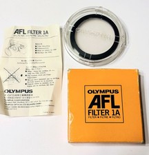 Genuine OLYMPUS AFL 1A Skylight Filter With Case, Orginal Box and Instructions