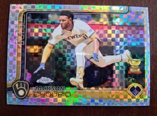 2025 Topps Chrome - Jackson Chourio #262 X-Fractor. Milwaukee Brewers