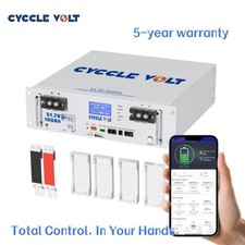 5.12kWh 48V 100AH Server Rack LiFePO4 Lithium Battery Home Solar Energy RV