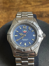 TAG Heuer Professional 200m Quartz Blue Dial SS Bracelet Date 38mm WK1113
