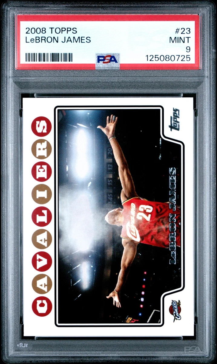 NBA カード Lebron James Topps Chrome PSA9 Topps LeBron James 9 Graded Basketball Sports Trading Cards