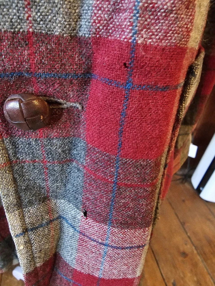 Женская винтажная шерстяная рубашка Pendleton Mills в красной клетке на пуговицах M 100% шерсть - Изображение 2 из 4