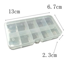 Boîte de rangement pour leurre de pêche en PVC parfaite pour hameçons coller