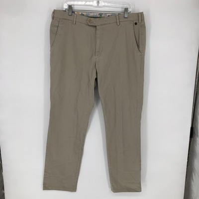 Meyer Bonn Hosen Beige Cotton Organic Stretch Mens 54 (US38) Pants ROMANIA EUC!