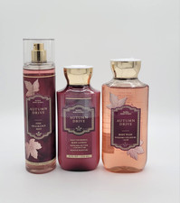 Bath  Body Works Autumn Drive Body Mist Body Wash  Body Lotion Set of 3 New